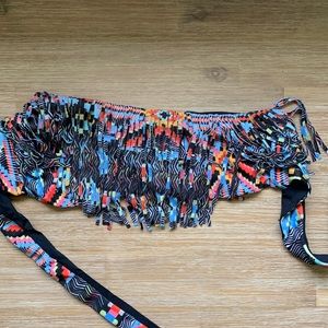 L*space Aztec Fringe Swim Top